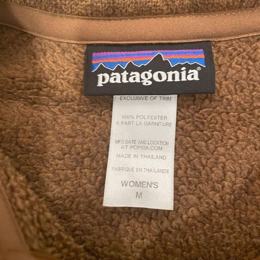Patagonia Better Sweater 1/4 Zip Pullover Size M Nest Brown - Picture 5 of 6